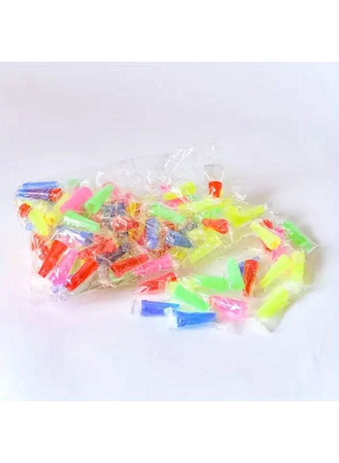 Disposable Hookah Mouthpieces No 7 3 54 Inch 50 Packs Multi Color Plastic Tips - Image 2